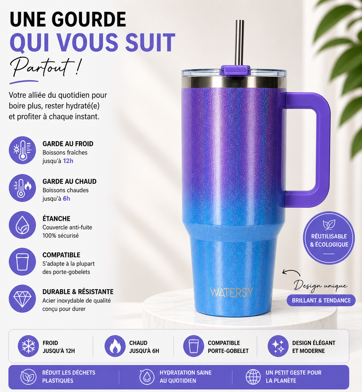 Tumbler gradient