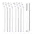Pailles en verre réutilisables | Lot de 8 pièces ou 4 pièces