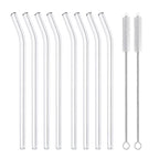 Pailles en verre réutilisables | Lot de 8 pièces ou 4 pièces